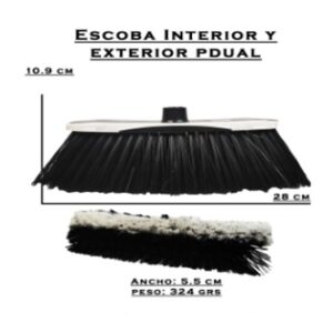 Escoba de Plastico Doble Funcion PDUAL