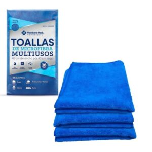 Toalla Microfibra Azul Members Mark
